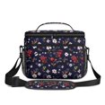 thumbnail image 2 of Lunch Box Pioneer Flower Floral Print Pattern Insulated Lunch Bag for Women Men,Medium Leakproof Lunchbox Cooler Bag Adjustable Strap,10 X 6.7 X 8 Inches, 2 of 6