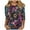 Multicolor Plus Size Blouse for Women_a, variant on CYMMPU Spring Tops Crew Neck Geometric Printed Loose Fit Blouses for Women Dressy Casual Fall Fashion Shirts 3/4 Sleeve Tunic Tops Western T-Shirts XL
