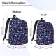 thumbnail image 2 of Balery purple Skull flower Mochila Clásica Impresa Básica para Viaje, Mochila Escolar Resistente al Agua, Mochila de Lona con Correas Ajustables-Small, 2 of 5