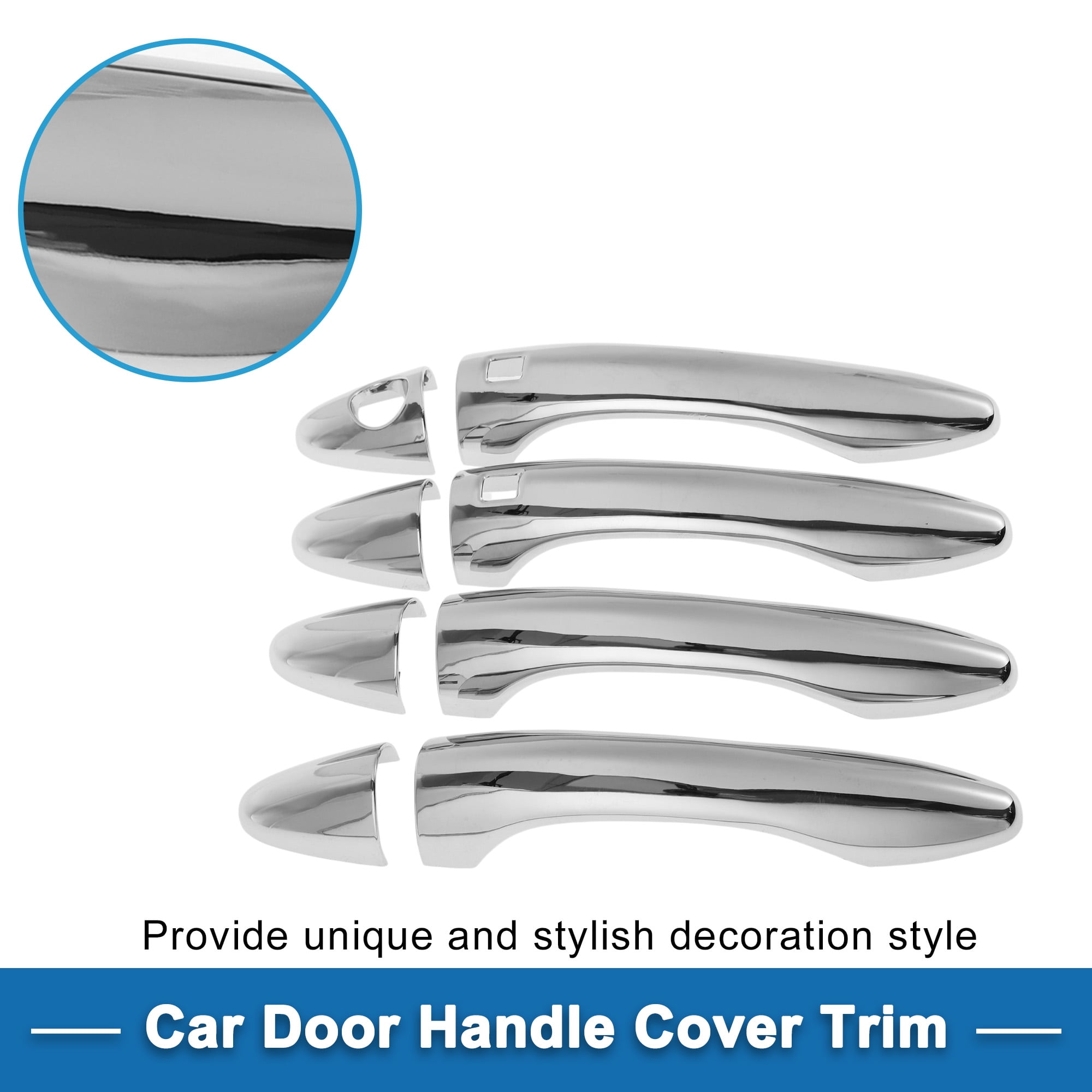 Unique Bargains 1 Set Door Handle Cover Trim for Kia Optima K5 2011-2015 Black ABS