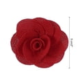 thumbnail image 2 of Uxcell 16 Pcs Rosas de Tela, Pin de Solapa de 2 Pulgadas para Hombres, Flores Artificiales de Satén para Accesorios de Manualidades DIY, Costura, Envoltura de Regalos, Decoración de Bodas, Rojo, 2 of 5