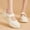 Khaki, variant on Womens Mary Jane Slip On Lightweight Sneakers Shoes with Memory Foam Insole Non Slip Flats Footwear 2026 Fashion Ballet Shoes White 7 Wide