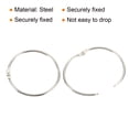 thumbnail image 4 of Unique Bargains 2.8' OD Office Book Rings, Silver, 12 Pack, 4 of 5