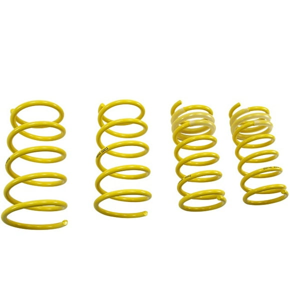 Suspension Techniques Lowering Kit 65820 SportTech; 1 Inch Front/0.8 Inch Rear Drop; Yellow; Without Shock Absorbers In Kit; With Front And Rear Coil Springs