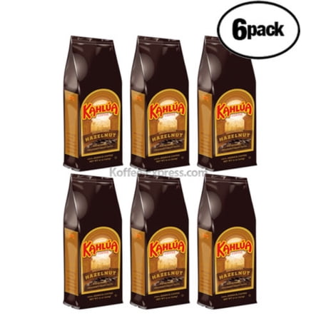 (6 Pack) Kahlúa Hazelnut Ground Coffee  Medium Roast  12 Oz