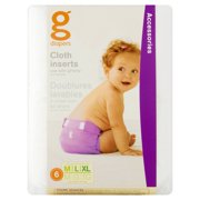 gDiapers Accessories Cloth Inserts, Size M/ L/ XL, 6 count