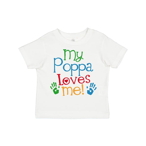 Inktastic My Poppa Loves Me Boys or Girls Toddler T-Shirt