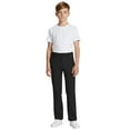 thumbnail image 2 of Boy Uniform Pants Straight Pants with Pockets Pull On Chino Pants Stretch Pants Boy Black Uniform Pants Back To School Outfits for Boys Teen Preppy Clothes 13-14 Years, 2 of 6