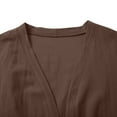 thumbnail image 6 of Duoif Long Cardigans for Women Ladies' Casual Cotton Linen Solid Color Breathable Cardigan Womens Cardigan Brown XL, 6 of 9