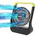 thumbnail image 3 of Battery Operated Fan Super Long Lasting Battery Operated Fans for Camping Portable D-Cell Battery Powered Desk Fan with Timer 3 Speeds Whisper Quiet 180 Rotation for OfficeBedroomOutdoor 5'', 3 of 4