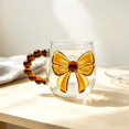 thumbnail image 5 of Cute 3D Bow Glass Mug, Beaded Handle Clear Coffee Cup, Water Cup for Home Decor, 5 of 5