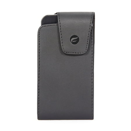 Black Leather Phone Case Compatible With LG Phoenix Plus, Optimus G Pro, K30 K20 V Plus, K10, Harmony 2, G4 G3, Stylo Flex 2, Fortune - Motorola Moto Z3 Play X Pure Edition G5S