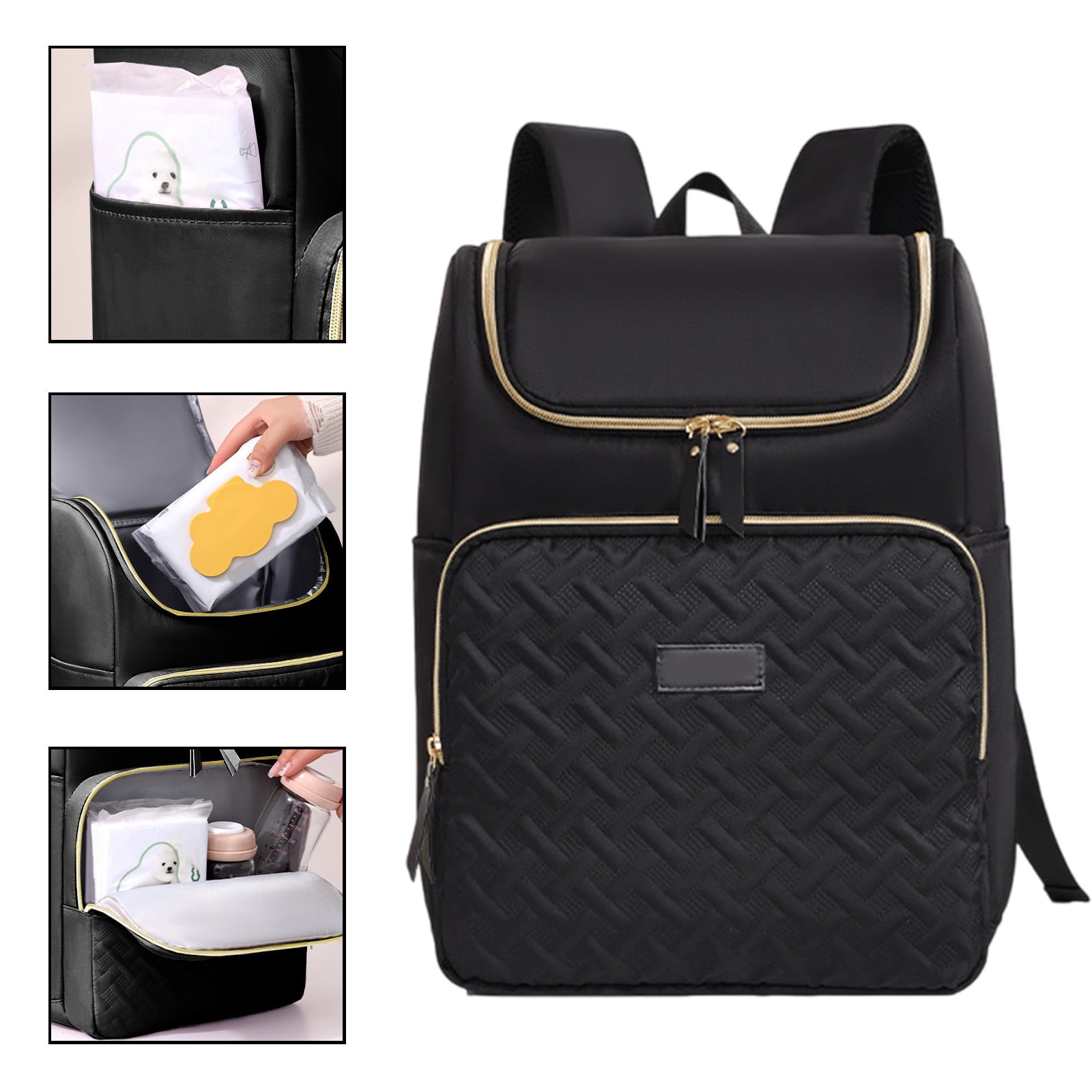 Diaper Bag Backpack for Women Large Capacity with Insulated Pockets Multifunctional Diaper Bags For Baby Girl Boy Waterproof Baby Bags For Mama Maternity Travel Bag
