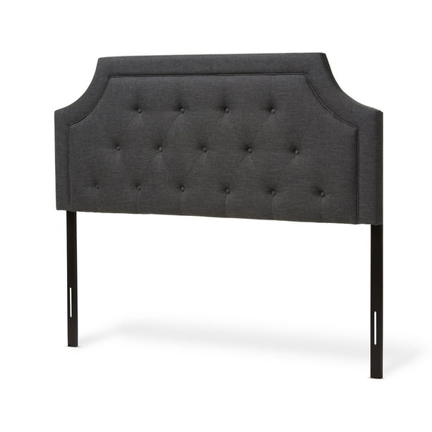 Baxton Studio Mars Modern And Contemporary Dark Grey Fabric Queen Size Headboard Walmart Com Walmart Com