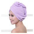 thumbnail image 4 of Toalla de microfibra para el cabello para mujer, de secado rápido, color azul, tipo turbante, suave y absorbente, 60x20cm., 4 of 4