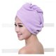 thumbnail image 4 of Toalla de microfibra para el cabello para mujer, de secado rápido, color azul, tipo turbante, suave y absorbente, 60x20cm., 4 of 4