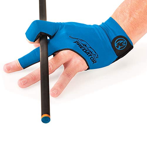 Predator Second Skin Billiard Glove Blue Fits Left Bridge Hand