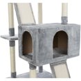 thumbnail image 6 of TRIXIE Celeste Plush 4-Level 69" Cat Tree  Sisal Scratching Posts Condo & Cat Toy Gray, 6 of 9