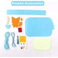 thumbnail image 3 of kit De Couture Pour Enfants (renard Bleu), Kit De Bricolage Pour Petites Filles, Kit De Bricolage En Non-tiss Avec Fil, Aiguille Et Accessoires, J, 3 of 5