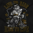 thumbnail image 2 of Popeye Biker Live To Ride Cartoon Toddler Boy Girl T Shirt Infant Toddler Brisco Brands 6M, 2 of 5