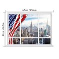 thumbnail image 3 of Estatua de Buda falsa 3D Mural de ventana Jardín Paisaje de agua clara Pegatinas de vinilo para pared Decoraciones para el hogar Póster impermeable Papel tapiz, 3 of 5