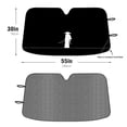 thumbnail image 2 of Car Windshield Sun Shade Funny for Car Front Window Samurai Silhouette White 2 Foldable Car Sunshade Windshield | Vehicle Car Sun Visor UV Rays &Heat Blocker Covers Auto Window Protector, 2 of 5