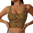 thumbnail image 3 of Goofa Snake Skin Printed Sports Bras for Women, High Impact Running Bra Workout Crop Tank Tops Longline Sports Bra Push up-XX-Large, 3 of 9