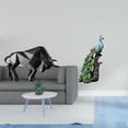 thumbnail image 2 of Estatua Moderna De Resina De Toro Y Pavo Real, Figura Abstracta De Animal, Escultura Coleccionable Para Entrada, Mesa, Escritorio, Estante, Oficina, Dormitorio, Sala De Estar, Decoración Del, 2 of 8