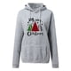 thumbnail image 4 of Jersey con capucha Pntutb para mujer, sudaderas con botones, bolsillo con cordón, estampado de Navidad, sudaderas informales de manga larga con cuello en V Pntutb Pntutb-3321, 4 of 4
