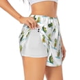 thumbnail image 3 of Lsque Cute Avocado Yoga Printed Women's Running Shorts with Liner Pockets,Elastic Quick Dry Workout Athletic Gym Yoga Shorts,Womens High Waist Shorts-XX-Large, 3 of 9
