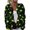 Dark Green, variant on Halloween Cardigan Sweaters for Women Knit Ghost Pumpkin Witch Print Open Front Trendy Outfits Mystical Print Costume Holiday Cardigan Blue 3XL