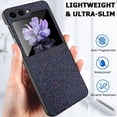 thumbnail image 3 of Compatible Samsung Galaxy Z Flip 5 Case with Screen Protector,Luxury Diamond Shockproof Galaxy Z Flip 5 Cover,Slim Sparkle Bling Samsung Z Flip 5 Case for Samsung Galaxy Z Flip 5 5G Case Black, 3 of 7