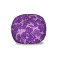 thumbnail image 1 of Jungle Foliage Storage Toy Bag Chair, Repetitive Pattern of Abstract Colored Exotic Leaves Repetition in Violet, Stuffed Animal Organizer Washable Bag, Large Size, Pink Purple, by Ambesonne, 1 of 3