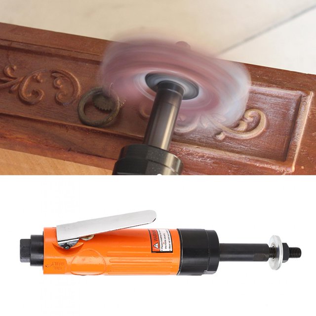 Amoladora recta de aire, 2000 rpm CW/CCW Herramienta de molienda neumática giratoria reversible, pulidora de aire de 90 PSI Ecomeon no