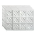 thumbnail image 1 of Fasade Traditional 4 Gloss White Backsplash Panel 15 Sq Ft Kit, 1 of 2