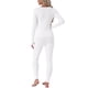 thumbnail image 3 of INSPIRAR CHIC Conjuntos de Ropa Interior Térmica para Mujeres con Aberturas para el Pulgar, Manga Larga con Leggings, Conjunto de Pijamas de Capa Base para Invierno Talla XL Blanco, 3 of 6
