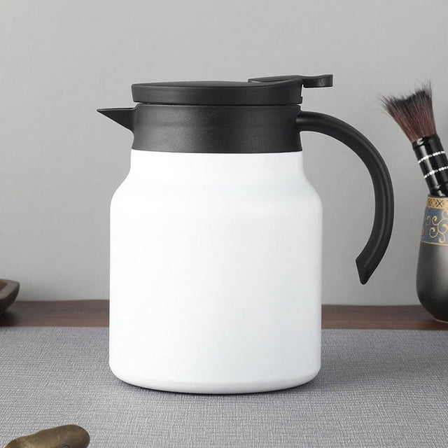 Estbridge Thermal Coffee Carafe Insulated Stainless Steel Coffee Carafes for Keeping Hot Coffee & Tea Hot Beverage-10Hours Double Walled Vacuum Coffee Carafe (Red 800ML)