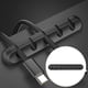 thumbnail image 5 of Organizador de cables flexible, enrollador, gestión ordenada, cable de carga USB para alimentación de coche 7 solt negro, 5 of 9