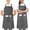 Grey, variant on Utopia Kitchen 2 Pack Bib Apron, Adjustable with 2 Pockets, Water and Oil Resistant, Cooking Kitchen Chef Apron for Women Men, Red