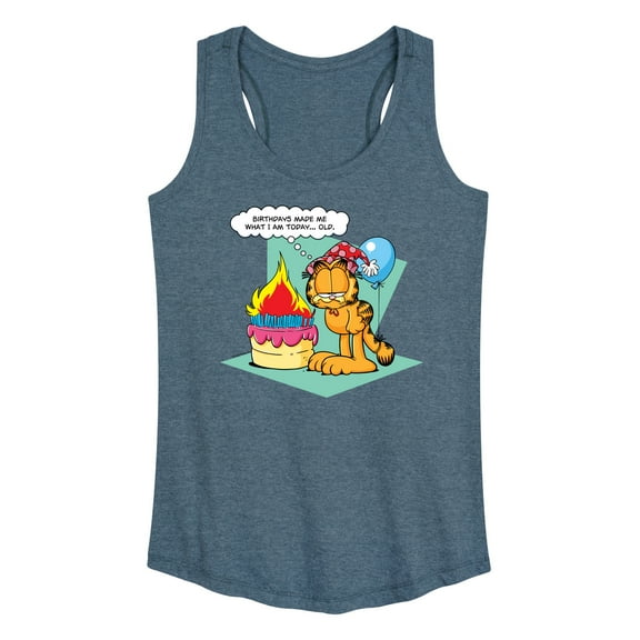 Garfield - Birthday's Make Me Old - Women's Racerback Tank Top