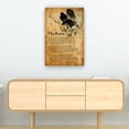 thumbnail image 2 of ADALE The Raven Poem Vintage Poster Edgar Allan Poe Quotes Poster Print Wall Artwork for Living Room Painting Pictures Canvas Kitchen Giclee Print Unframed 18x12 Inch, 2 of 7