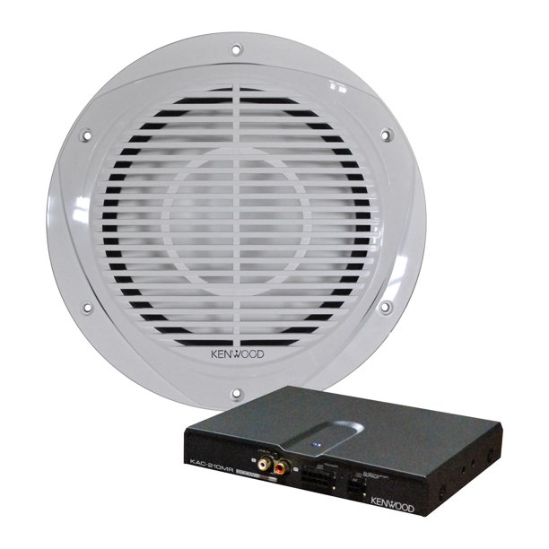Kenwood PWD250MRW 10Inch Marine Subwoofer and Amplifier Package