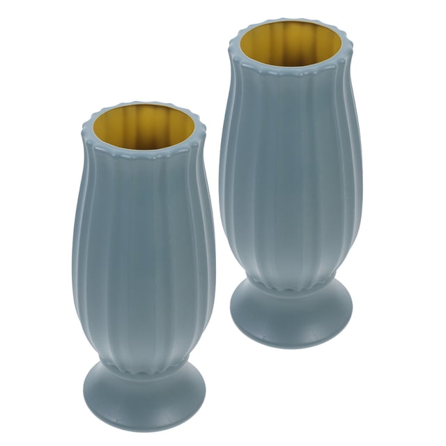 FUEENIRVA 2Ud Florero De Cementerio Resistente Para Tumbas En Color Verde Claro Con Uso