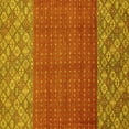 thumbnail image 1 of Ahgly Company Machine Washable Indoor Square Abstract Yellow Modern Area Rugs, 4' Square, 1 of 4