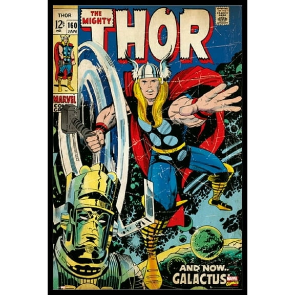 Thor - Marvel Cover Laminated & Framed Poster (24 x 36)