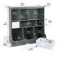 thumbnail image 5 of Badger Basket Combo Bin Wood Toy Storage Organizer with Three Baskets 8.6 Cu ft. - Charcoal, 5 of 9