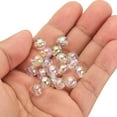 thumbnail image 4 of Uxcell 8mm Acrylic Beads for Jewelry Making, 300 Pack Acrylic Round Beads for Bracelets Style 1, Clear AB Color, 4 of 5