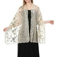 thumbnail image 2 of Fgnfyis Elegant Women's Lace Shawl Wrap Versatile Fashion Accessory For Casual Wear And All Season Stylish Cover Up BG1 One Size, 2 of 5