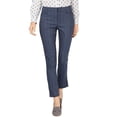 thumbnail image 3 of Charter Club Side Vent Straight Leg Pants Blue Combo 14, 3 of 3