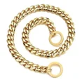 thumbnail image 4 of Aiyidi Collar De Perro Con Cadena Dorada, Gargantilla Ancha, 4 of 5
